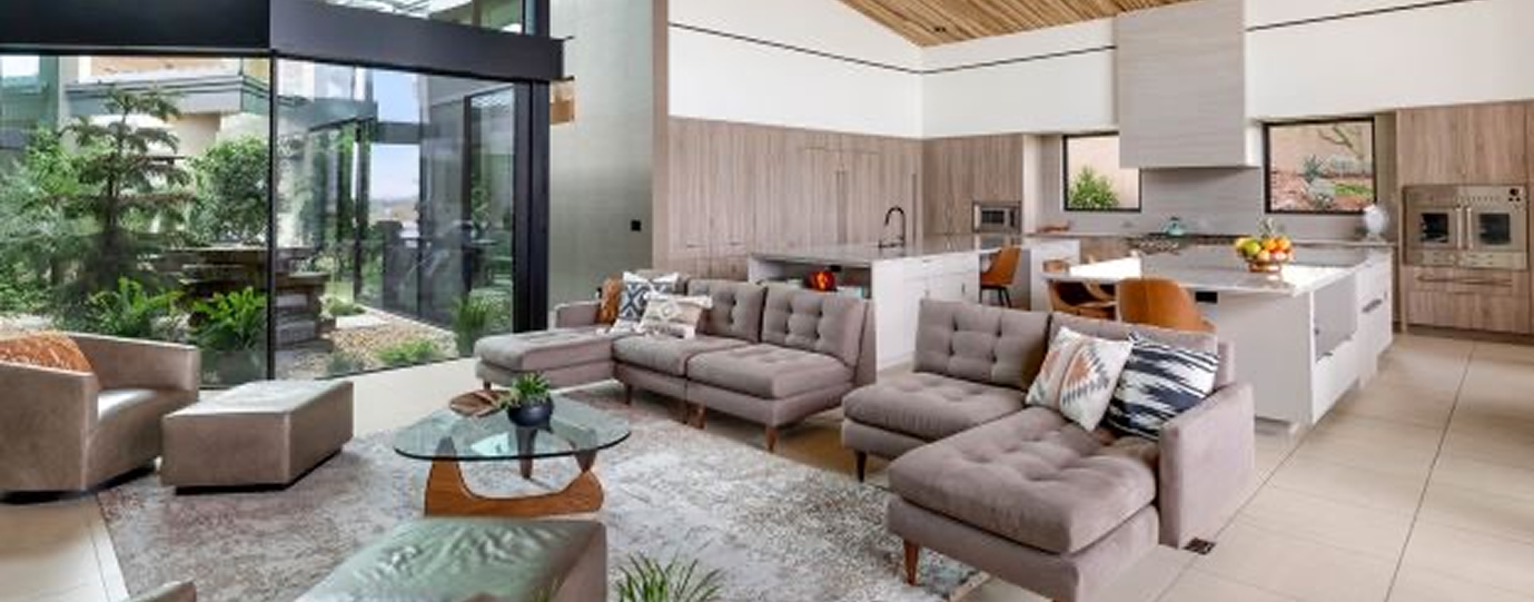 Contemporary home interior with sleek design